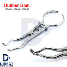 Brewer Rubber Dam Clamp Forceps 17.5cm Dental Endodontic Instrument