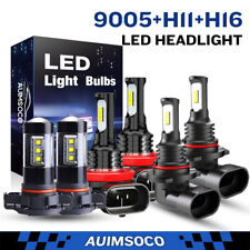 Led Headlight Hi-lo Fog Light Bulbs Kit 6x For Chevy Colorado 2015-2019