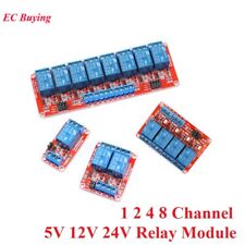 1pcs 1 2 4 8 Channel 5v 12v 24v Relay Module Board High And Low Level Trigger