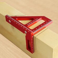 Woodworking Square Protractor Aluminum Alloy Miter Triangle Ruler High Precision
