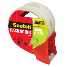 Scotch Sure Start Shipping Packaging Tape With Dispenser 1.88 In X 38.2 Yd Clear