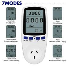New 240v Power Meter Consumption Energy Monitor Watt Electricity Usage Tester