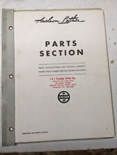 Axelson Service Parts List Shop Book Manual 14-32 Lathes Machine Tool Repair