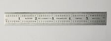 Vintage L.s. Starrett 6 Inch Scale Ruler No. C606r Tempered Machinist Tool