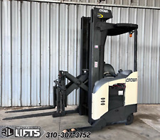 Crown Rr5265s-45 Standup Electric Reach Truck Forklifts 240 Mast Low Hours