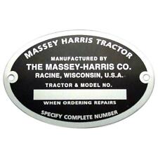 Mhs058 Serial Number Tag With Rivets Fits Massey Harris