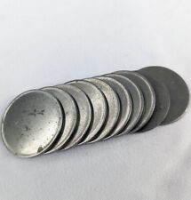 10 Coin Blanks 38mm Steel Edged - Project Etch Laser Engrave Stamp Hobby Id