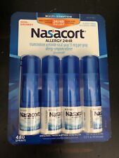 Nasacort Allergy 24hr Non-drowsy Nasal Spray 120x4 480 Sprays New 62024