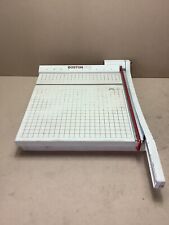 Boston 2612 Vintage Paper Cutter Trimmer Heavy Duty Wood Metal 12 Usa