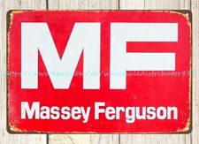 Massey-ferguson Tractor Farm Equipment Metal Tin Sign Garage Wall Art