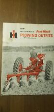 Vintage Mccormick Fast-hitch Plowing Outfits 1930s Brochure