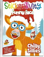 Christmas Stickertivity Funny Face Book Chilly Sillies - Like New