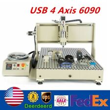 Usb 4 Axis 6090 Cnc Router 3d Engraver Metal Milling Engraving Machine 1500w New