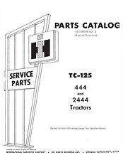 444 244 Industrial Tractor Service Parts Manual Fits Ih 444 2444