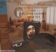 Precious Memories 3 Pc Faux Leather Desk Set