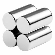 Lot 12 X 1 Inch Long Strong Neodymium Rare Earth Cylinder Magnets N52 Disc