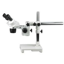Amscope 10x 30x Stereo Microscope With Single-arm Boom Stand