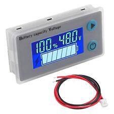 Battery Capacity Monitor 10-100v Battery Meter 12v 24v 48v Percentage Voltage