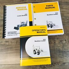 Service Parts Operators Manual Set For John Deere 510 Loader Backhoe Tractor Jd