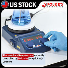Four Es Magnetic Stirrer Hotplate Heating Plate Digital Mixer Stir Bar Lab Us