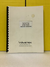 Wavetek Model 166 50 Mhz Pulsefunction Generator Instruction Manual