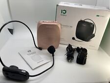 Mini Portable Pa System W Microphone Headset Voice Amplifier Speaker Rose Gold