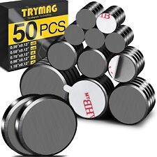 Trymag Small Magnets For Crafts With Adhesive Backing 50 Pieces Free Shipping