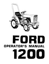 1200 Tractor Operators Maintenance Lubrication Instruction Manual Ford 1200