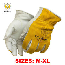 Tillman 1414 Top Grain Pearl Cowhide Drivers Gloves Sizes M-xl