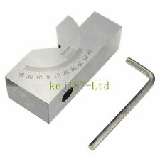 Milling Precision Cnc Mini Adjustable Angle V Block 0-60 Vice Grip Hold Clamp