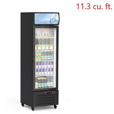 Commercial Glass Door Beverage Refrigerator Cooler Merchandiser With Led Light