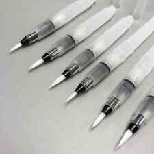 10 Pc Refillable Paint Brush Pens Water Color Pencil Soft Watercolor Ink Empty