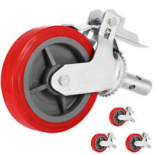 Vevor Scaffold Scaffolding Casters 8 X 2 Set Of 4 Locking Pu Wheel Swivel