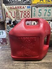 Vintage Blitz 5 Gallon 18.9 L Vented Red Plastic Gas Can With Spout 11833