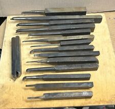 34  1 Shank Tool Cutting Steel Bit Lathe Cutter H.s.s Lot Used