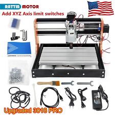 3018 Pro Cnc Router Kit With 3 Axis Xyz Limit Switches E-stop Milling Pvc Pcb