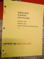 1980 New Holland Model 301 303 Liquid Manure Spreader Service Parts Catalog