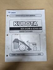 Kubota Gc54-24b Gc60-24b Grass Catcher Operators Manual