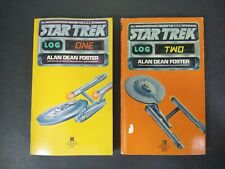 Star Trek Log One And Log Two Alan Dean Foster 1978 1st Ed Pb Two Book Bundle