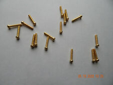 Brass Fillister Head Slotted Machine Screws 632 X 34 15 Pcs. New