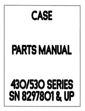 430 530 Tractor Service Parts Manual Fits J.i. Case Sn 8297801 Up Ca-p-430-530