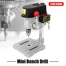 340w Mini Drill Press Bench Drilling Machine Variable Speed Chuck Wood 1-10mm Us