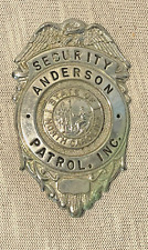 Vintage Security-anderson Patrol Inc-badge Pin