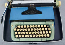 Vintage Smith-corona Galaxie Twelve Xii 12 Vintage Typewriter Atomic Blue Wcase
