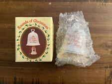 Vintage Russ Sounds Of Christmas Porcelain Bell Angel Tree Ornament Retro