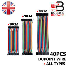 40pcs Dupont Jumper Wire Lead Breadboard Cable Arduino Jump Hobby Female Male
