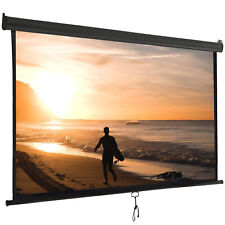 120 Projector Screen Projection Screen Manual Pull Down Hd 11 Format Black