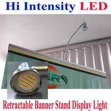 Led Display Light Banner Stand Lamp Retractable Roll Up Trade Show Booth Clamp