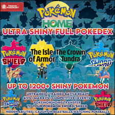 Shiny Galar Pokedex Pokemon Sword Shield Ultra Shiny 6ivs Crown Tundra