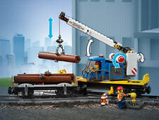 New Lego City Cargo 2 Train Cars 60198 Log Timber Crane Winch Wagon Carriage